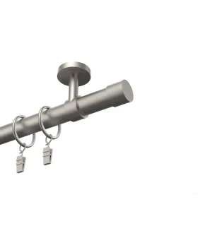 Kovová garnýž na strop EXCLUSIVE Satin nickel Ø 28 mm - Pullo