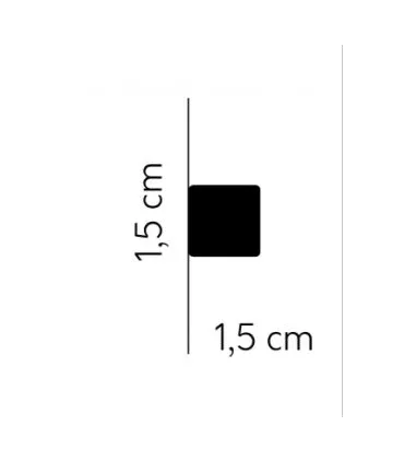 Dekorativní nástěnná lišta MD010 200 x 1.5 x 1.5 cm