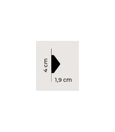 Dekorativní nástěnná lišta QL023 200 x 4 x 1.9 cm Mardom