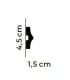 Dekorativní nástěnná lišta MD026 200 x 4.5 x 1.5 cm Mardom