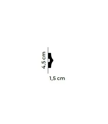 Dekorativní nástěnná lišta MD026 200 x 4.5 x 1.5 cm Mardom