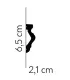 Dekorativní nástěnná lišta MD308 200 x 6.5 x 2.1 cm Mardom
