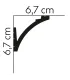Dekorativní lišta na strop MD380 200 x 6.7 x 6.7 cm Mardom - vhodná pre LED podsvietenie