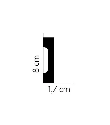 Podlahová lišta MD008 200 x 8 x 1.7 cm Mardom