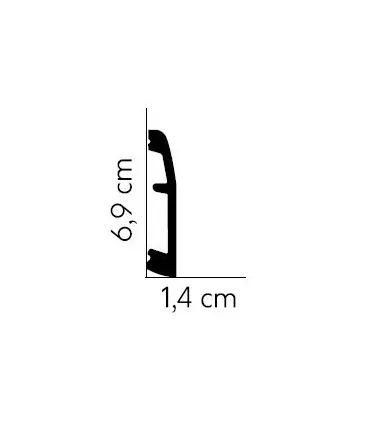 Podlahová lišta MD017 200x6.9x1.4 cm Mardom