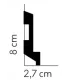 Podlahová lišta MD024 200x8x2.7 cm Mardom