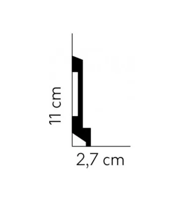 Podlahová lišta MD025 200x11x2.7 cm Mardom