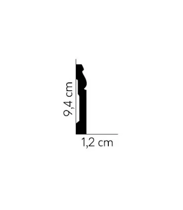 Podlahová lišta MD094 200x9.4x1.2 cm Mardom