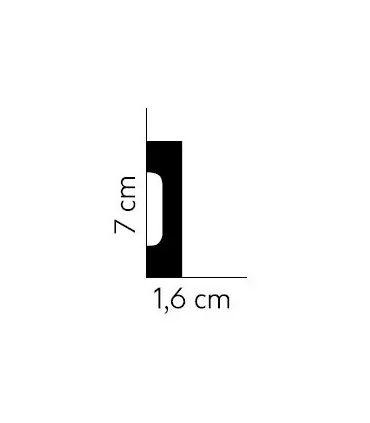 Podlahová lišta MD359 200x7x1.6 cm Mardom