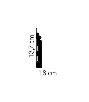 Podlahová lišta MD360 200x13.7x1.8 cm Mardom