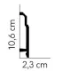Podlahová lišta MD363 200x10.6x2.3 cm Mardom