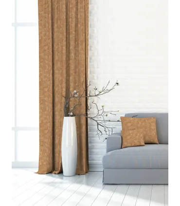 Závěs na řasící pásce barva Modern Jantar