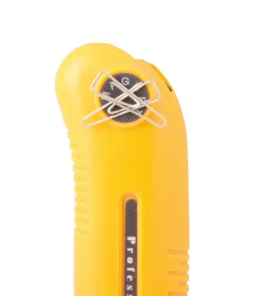 Nůž s odlamovací čepelí MASTERTOOL 25 mm, kovová vodítka, šroubovací svorka, magnet 17-0325