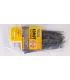 Stahovací páska na kabely, nylon MASTERTOOL 2,5*120 mm, 100 ks balení černá 20-1844