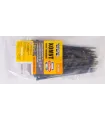 Stahovací páska na kabely, nylon MASTERTOOL 2,5*120 mm, 100 ks balení černá 20-1844