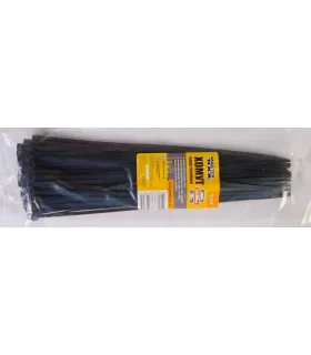 Páska stahovací MASTERTOOL na kabely, nylon 4,8*300 mm, černá 100 ks balení 20-1856