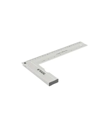 Úhelník truhlářský hliníkový MASTERTOOL 250 mm, libely 0,5 mm/m 0,03° 30-4250