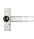 Úhelník křížový na sádrokarton MASTERTOOL nastavitelný hliníkový 600*360 mm 30-3511