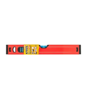 Vodováha stavební hliníková MASTERTOOL PROFI 40 cm 2 libely 0,5 mm/m 0,03° výklenek pro montáž na potrubí 37-0403