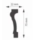 Dekorativní nástěnná lišta DMS WD07A 200 x 7.5 cm