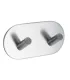 Dvojitý samolepící věšák Inox 60507-21