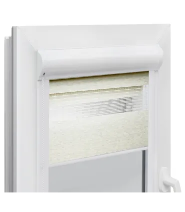 Roleta Den a Noc v hliníkové kazetě Elite řada bělený dub