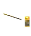 Plátky do přímočaré pily HCS MASTERTOOL na dřevo/ plast rychle rovné střih, obráceně 6TPI/100 mm 5 ks 14-2818
