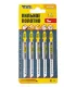 Plátky do přímočaré pily HCS MASTERTOOL T101B na dřevo/ plast čisté rovné střih 10TPI/100 mm 5 ks 14-2806