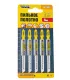 Plátky do přímočaré pily HCS MASTERTOOL T101BR na dřevo/ plast čisté rovné střih, obráceně 10TPI/100 mm 5 ks 14-2807