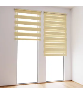 Roleta Den a Noc na panoramatické okno Ecru