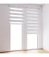 Roleta Den a Noc na panoramatické okno Bílá
