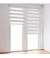 Roleta Den a Noc na panoramatické okno Bílá