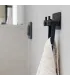 Dvojitý samolepící věšák černý, Base 200, 605222-21
