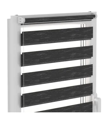 Roleta Den a Noc Delux Plus série Graphite Black DN33