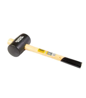 Kladivo pryžové MASTERTOOL 55 mm 340 g dřevěná násada černá 02-0301