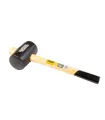 Kladivo pryžové MASTERTOOL 55 mm 340 g dřevěná násada černá 02-0301