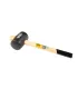 Kladivo pryžové MASTERTOOL 60 mm 450 g dřevěná násada černá 02-0302
