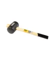 Kladivo pryžové MASTERTOOL 60 mm 450 g dřevěná násada černá 02-0302