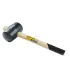 Kladivo pryžové MASTERTOOL 75 mm 680 g dřevěná násada černá 02-0303