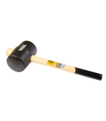 Kladivo pryžové MASTERTOOL 80 mm 900 g dřevěná násada černá 02-0304