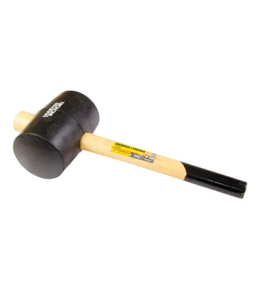Kladivo pryžové MASTERTOOL 100 mm 1200 g dřevěná násada černá 02-0305