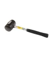 Kladivo pryžové MASTERTOOL 55 mm 340 g kovová rukojeť černá 02-1301