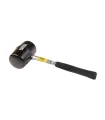 Kladivo pryžové MASTERTOOL 75 mm 680 g kovová rukojeť černá 02-1303