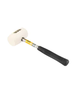 Kladivo pryžové MASTERTOOL 60 mm 450 g kovová rukojeť bílá 02-1312