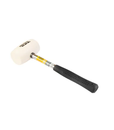 Kladivo pryžové MASTERTOOL 60 mm 450 g kovová rukojeť bílá 02-1312