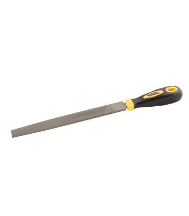Pilník kovový MASTERTOOL 200 mm, plochý dvousložková rukojeť 06-0200