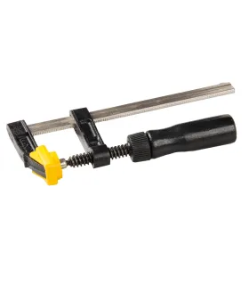 Solární svorka MASTERTOOL F-Type 150*50 mm 1700 N dřevěná rukojeť DIN 5117 07-0000