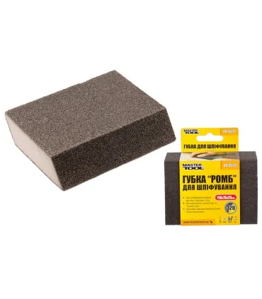 Houbička brusná zkosená MASTERTOOL RHOMBUS P320 110*75*25 mm 08-0532