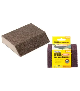 Houbička brusná zkosená trapez MASTERTOOL TRAPÉZE P60 110*90*25 mm 08-0606