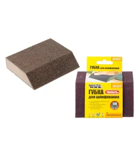 Houbička brusná zkosená trapez MASTERTOOL TRAPÉZE P120 110*90*25 mm 08-0612